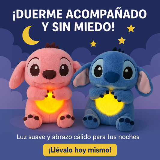 Peluche Stich: ¡Adiós al miedo a la oscuridad! Stitch ilumina y protege tus sueños