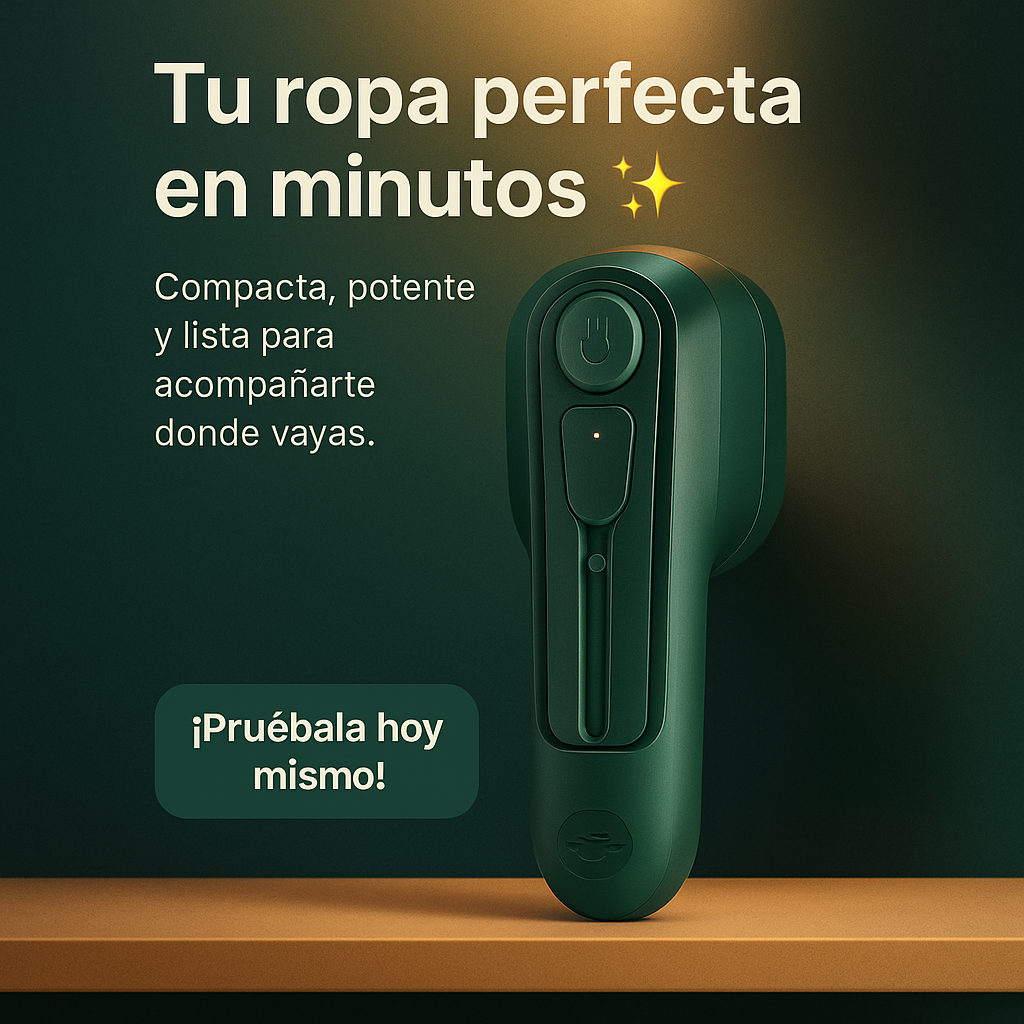 MINI PLANCHA PORTATIL: ROPA IMPECABLE EN MINUTOS, EN CUALQUIER LUGAR 🔥