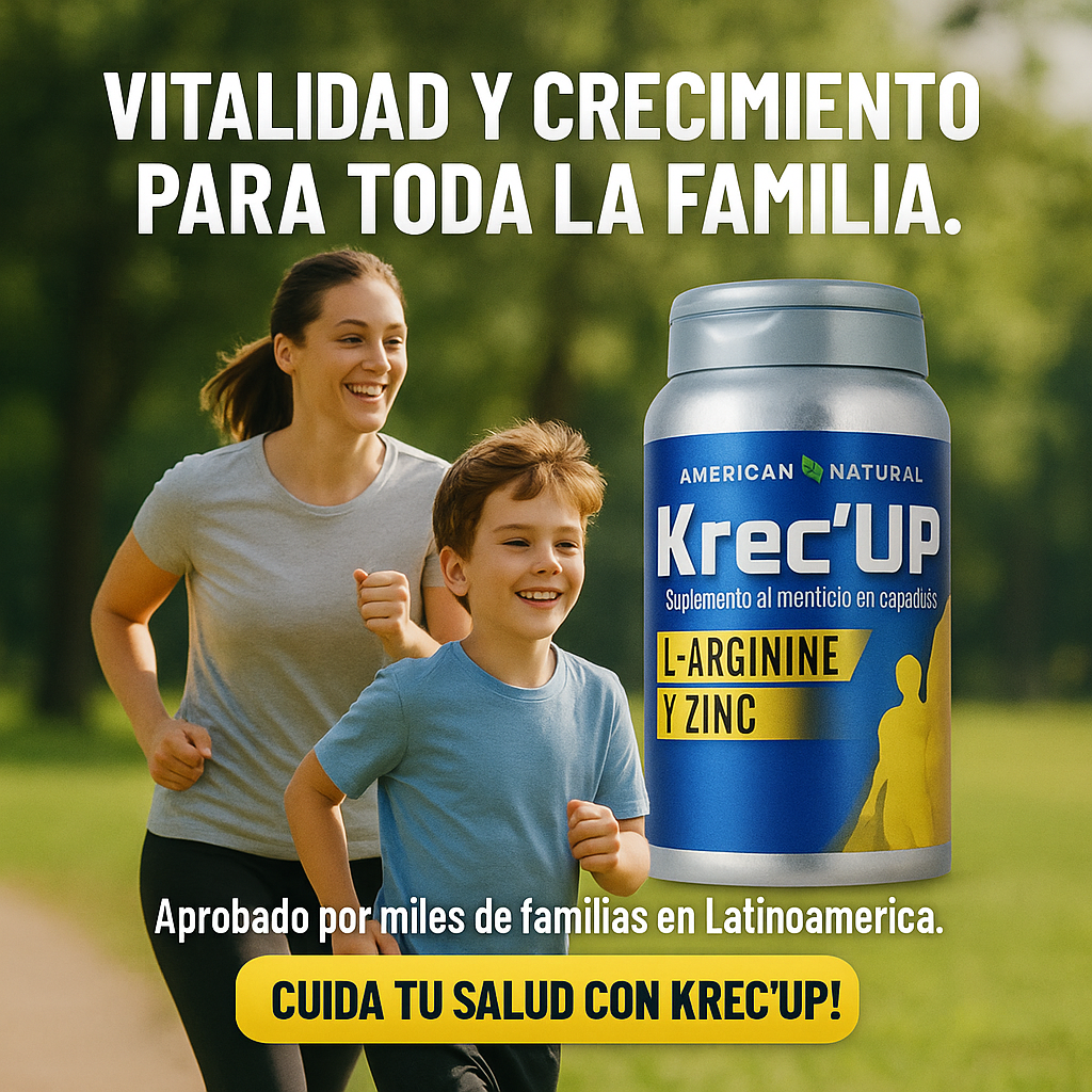 KREC'UP: ¡El Impulso Natural para Crecer Fuerte y Sano!