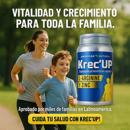 KREC'UP: ¡El Impulso Natural para Crecer Fuerte y Sano!
