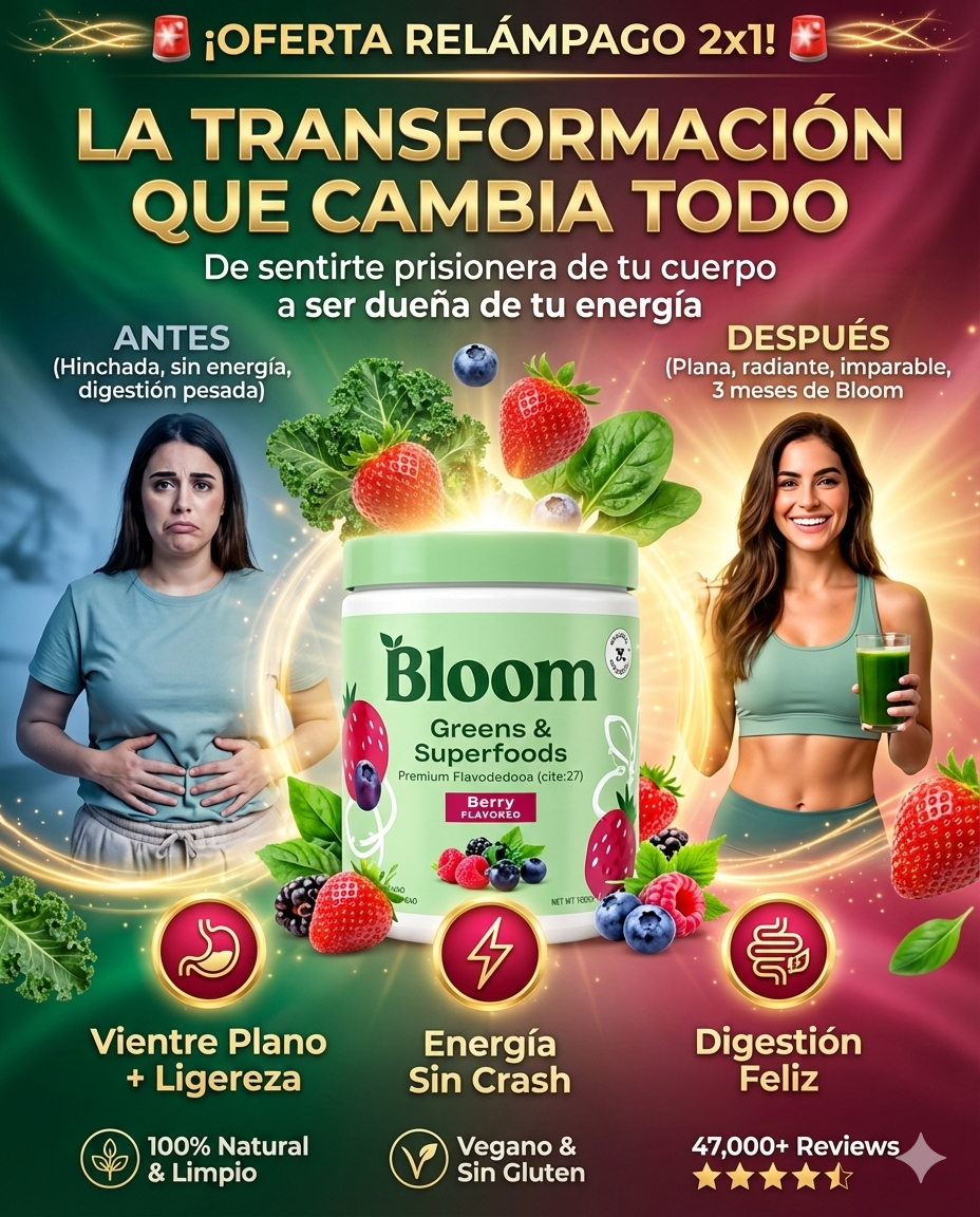 BLOOM ORIGINAL® 2x1: Vientre Plano y Digestión