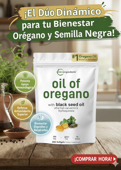 ACEITE DE ORÉGANO Y SEMILLA NEGRA ULTRA PURO® (300 CÁPSULAS) – SOPORTE INMUNE SUPERIOR